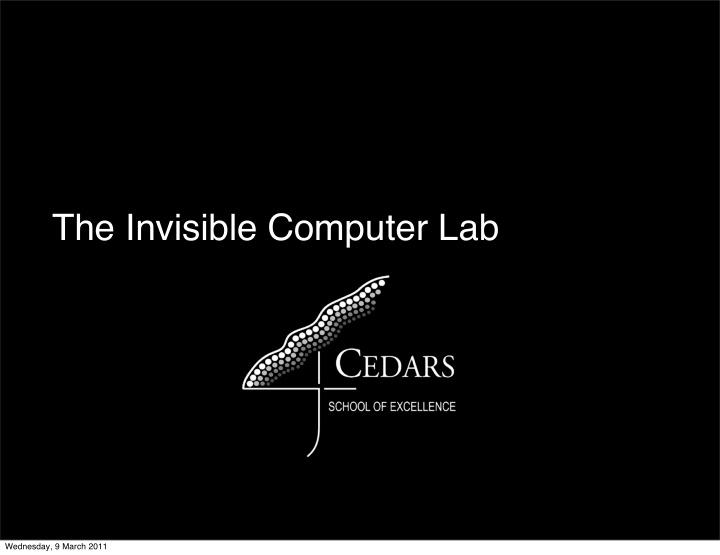 the invisible computer lab