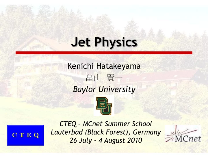 jet physics