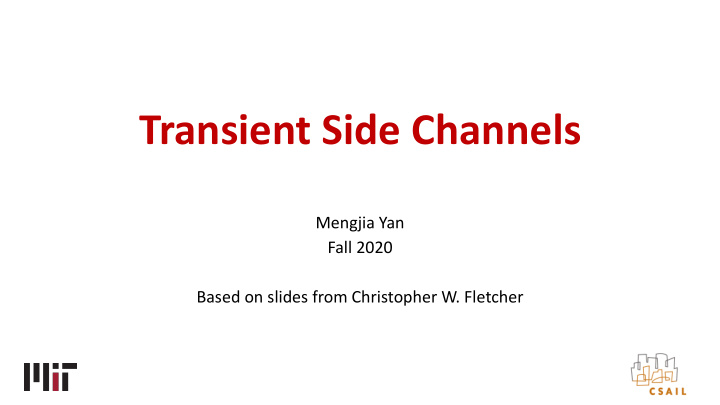 transient side channels