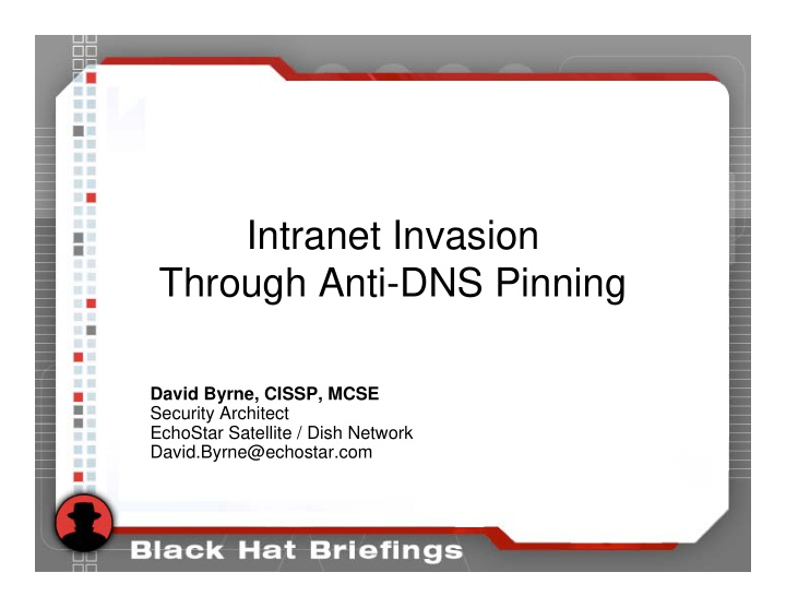 intranet invasion through anti dns pinning