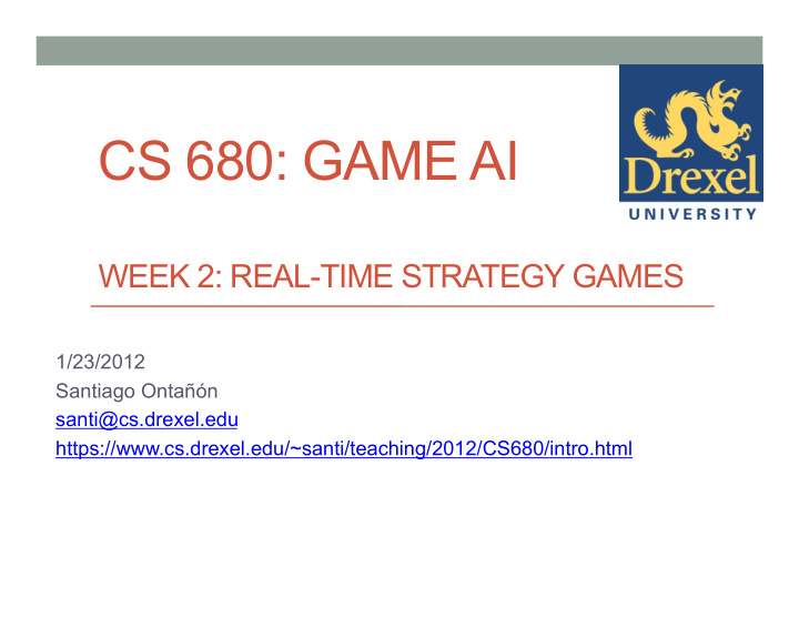 cs 680 game ai