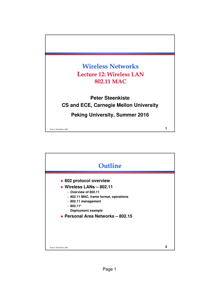 wireless networks