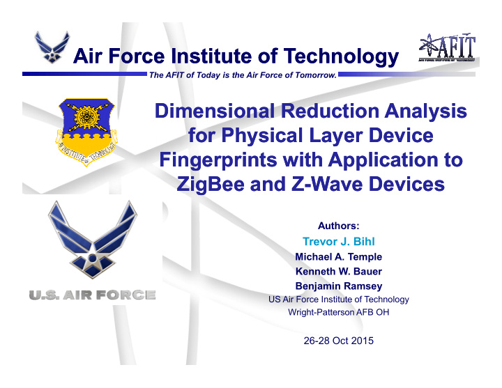 air force institute of technology air force institute of