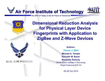 Air Force Institute of Technology  Air Force Institute of Technology  The AFIT of Today is the Air