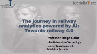 The jour  he journey i  ney in r  n railw  ailway  ay  ana  analytics  ytics po  power  ered by  ed