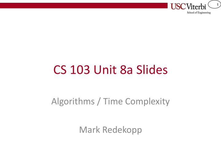 cs 103 unit 8a slides