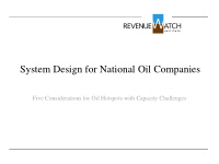 system design for national oil companies