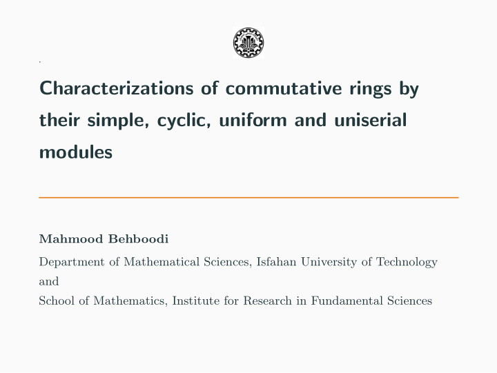 characterizations of commutative rings by their simple