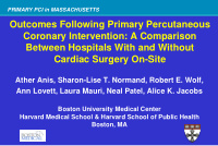 outcomes following primary percutaneous coronary