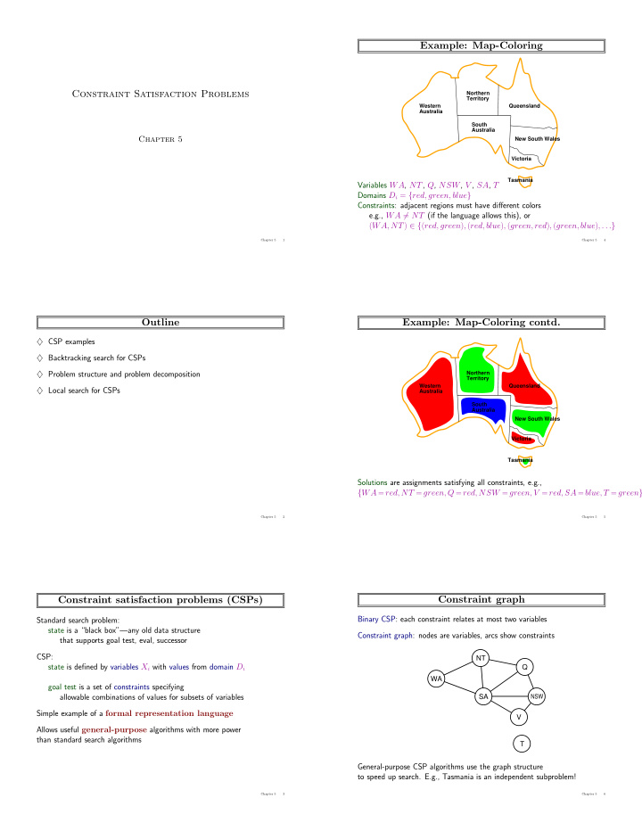 example map coloring