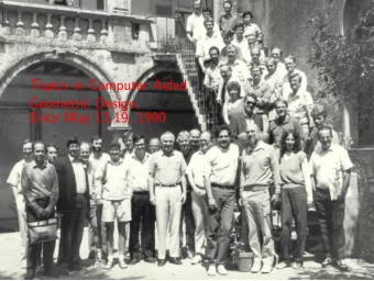 Topics in Computer Aided  Geometric Design,  Erice May 12-19, 1990  Smooth Simplex Splines for the