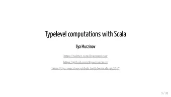 Typelevel computations with Scala  Ilya Murzinov  https://twitter.com/ilyamurzinov