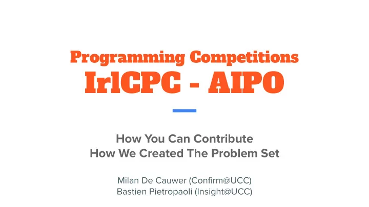 irlcpc aipo