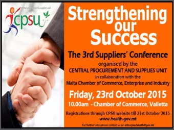 1  23/10/2015  Strengthening our Success  Central  Procurement  and  Supplies Unit  Department of