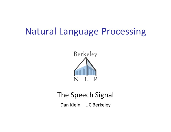 natural language processing