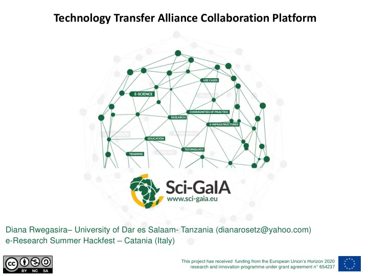 technology transfer alliance collaboration platform