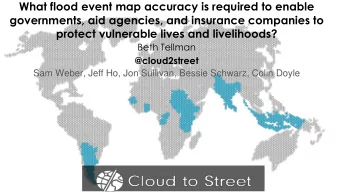 governments, aid agencies, and insurance companies to  protect vulnerable lives and livelihoods?