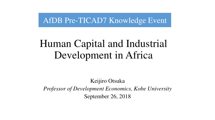 human capital and industrial