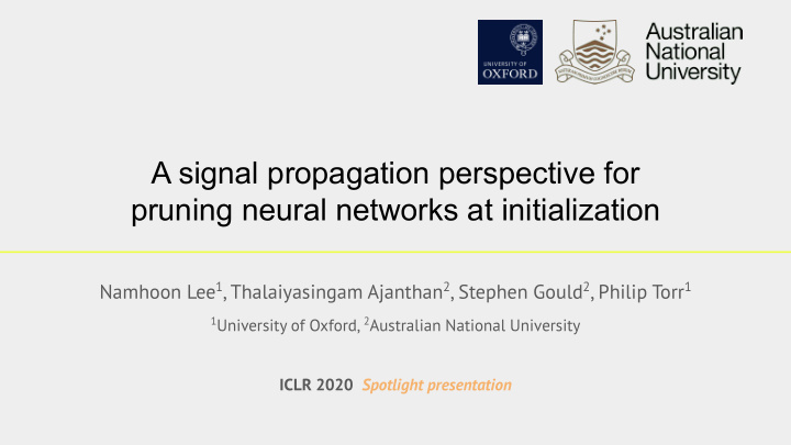 a signal propagation perspective for pruning neural