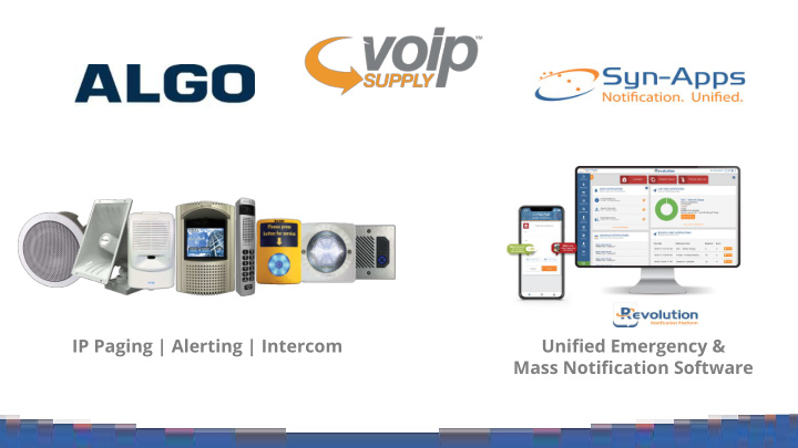 ip paging alerting intercom unified emergency mass