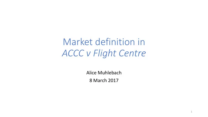accc v flight centre