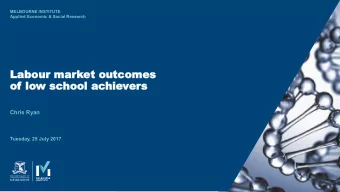 of lo  of  low sc  w school  hool ac  achie  hiever  ers  s  Chris Ryan  Tuesday, 25 July 2017