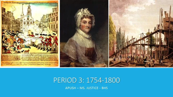 period 3 1754 1800