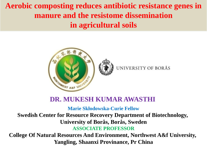 aerobic composting reduces antibiotic resistance genes in