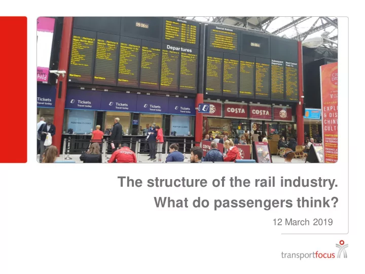 what do passengers think