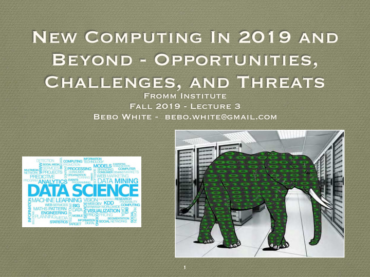 new computing in 2019 and beyond opportunities challenges