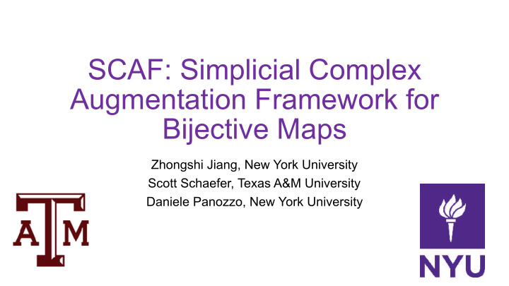 scaf simplicial complex augmentation framework for