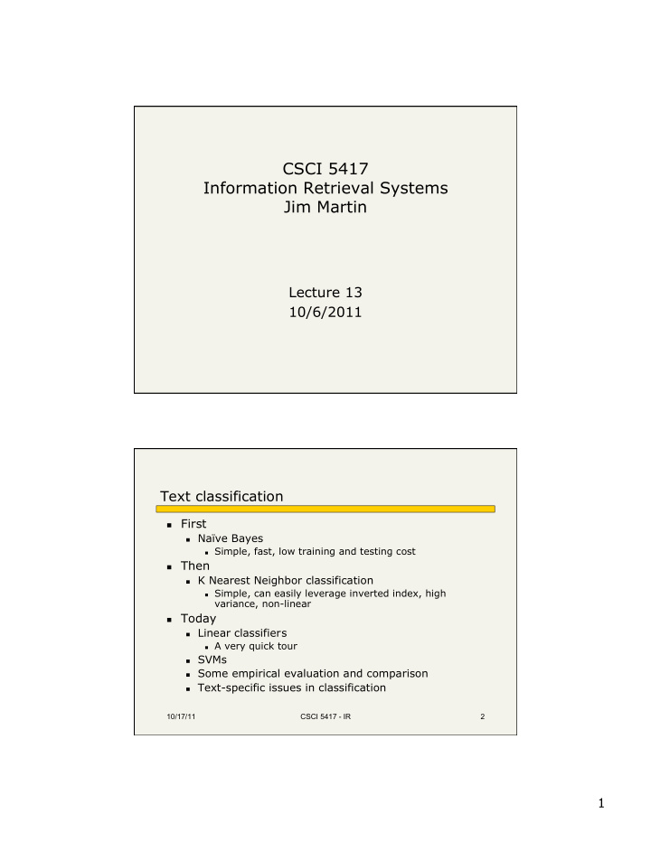 csci 5417 information retrieval systems