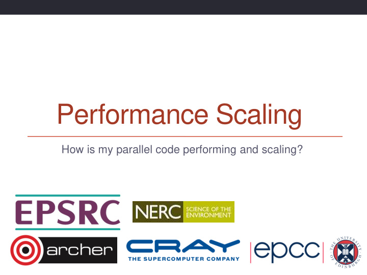 performance scaling