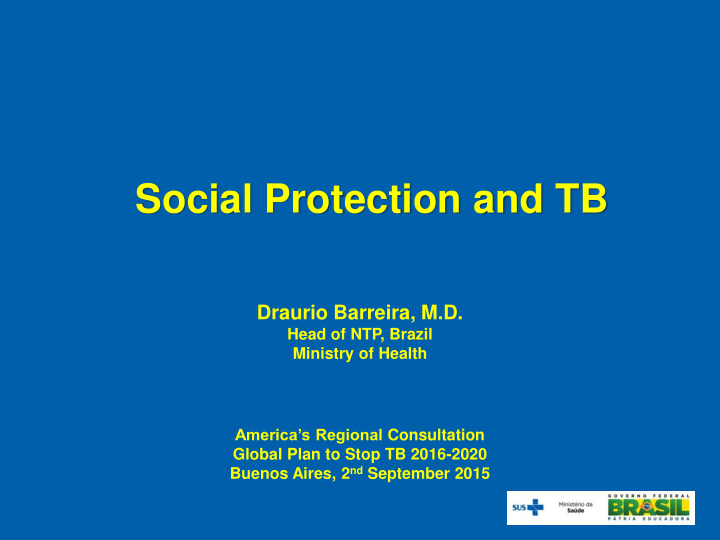social protection and tb