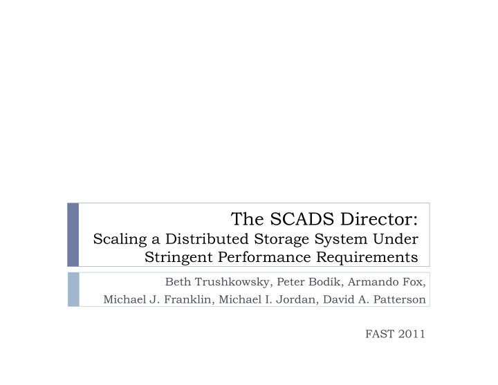 the scads director