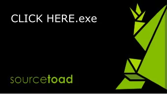 CLICK HERE.exe  SQL Injections  Security Meetup  Month 1 of 12 (January)  This month: SQL