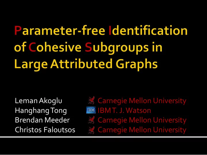 brendan meeder carnegie mellon university