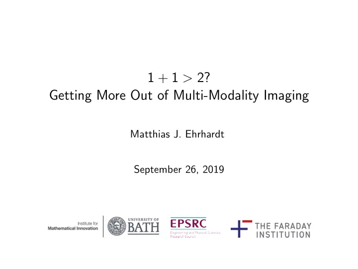1 1 2 getting more out of multi modality imaging