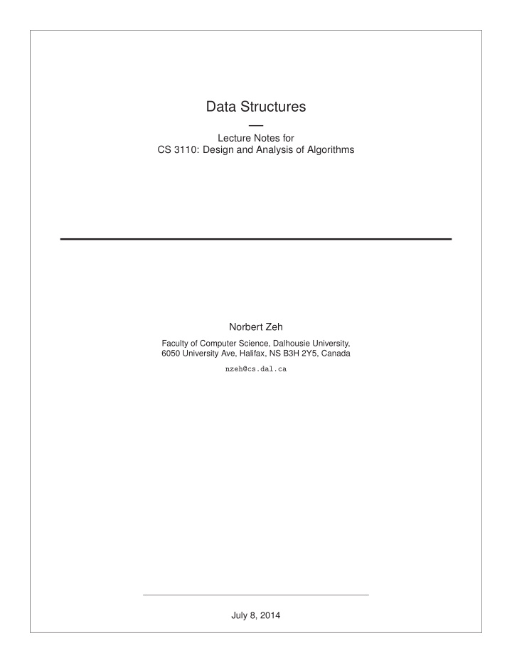 data structures