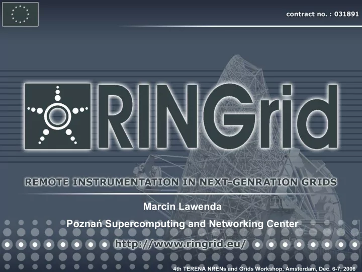 marcin lawenda pozna supercomputing and networking center