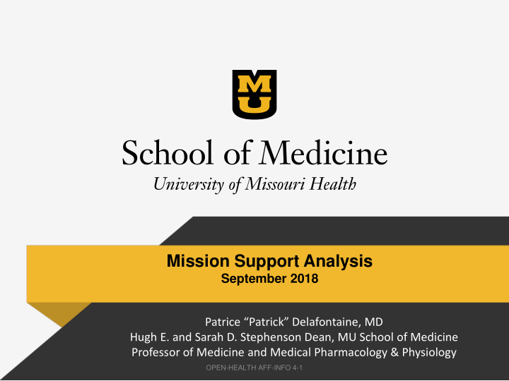 mission support analysis