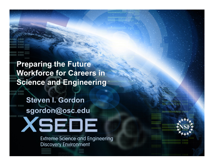 preparing the future workforce for careers in science and