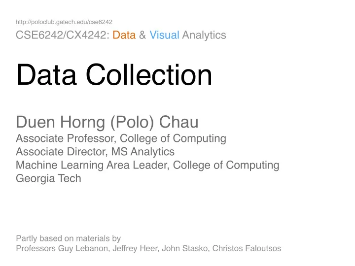 data collection