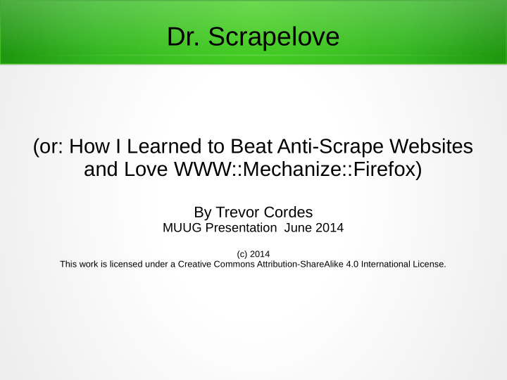 dr scrapelove