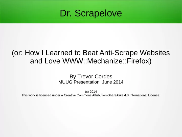dr scrapelove