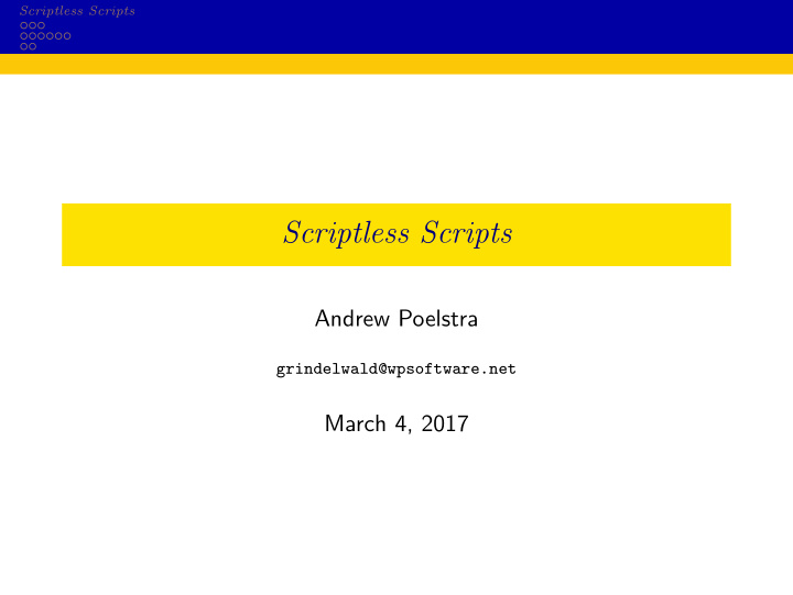 scriptless scripts