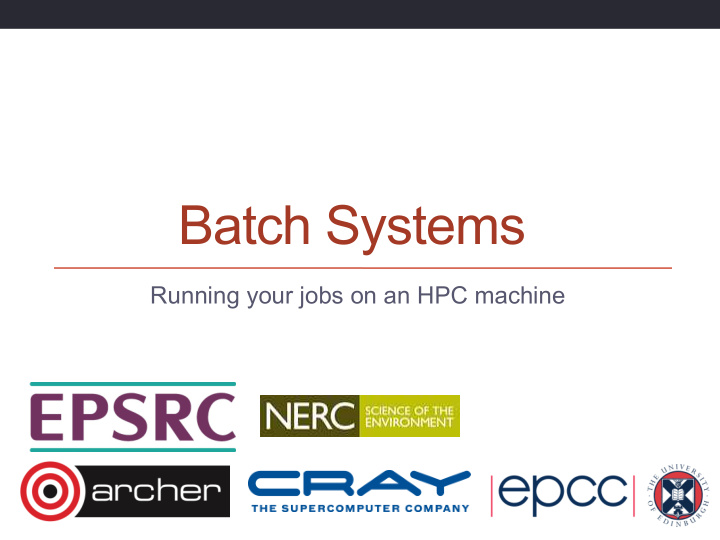 batch systems