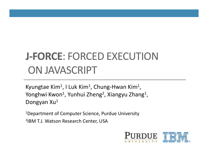 j force forced execution on javascript