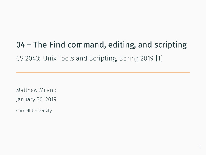 04 the find command editing and scripting