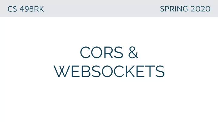 cors websockets dealin g wit h sam e origi n polic y